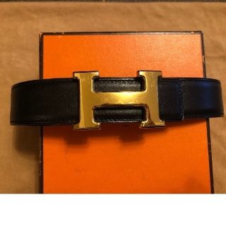 エルメス(Hermes)のHERMES　BELT　ボックスカーフ　BLACK70(ベルト)