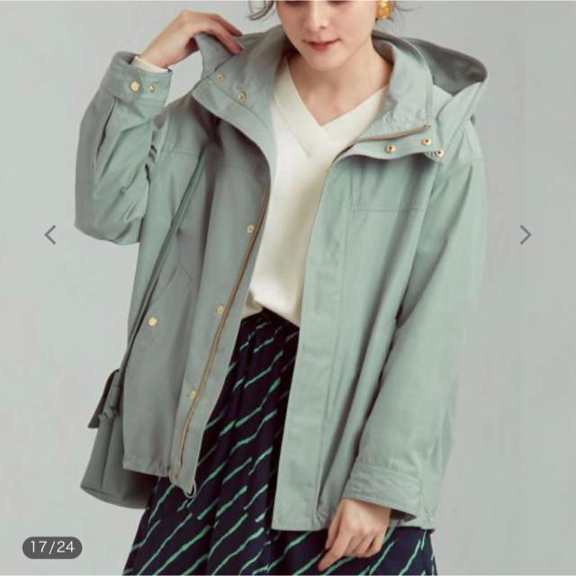 green label relaxingハッスイ コクーンマウンテンパーカー