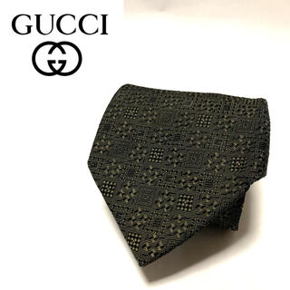 グッチ(Gucci)の【送料無料】グッチ 高級 ネクタイ 総柄 ブラック シルク GUCCI(ネクタイ)