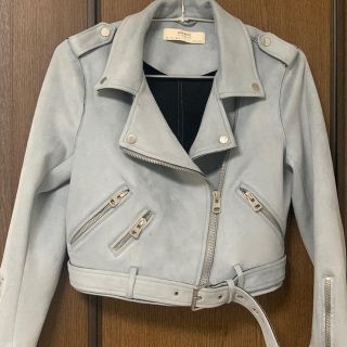 ザラ(ZARA)のZARA  スウェード調ライダース(ライダースジャケット)