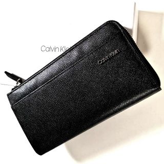 カルバンクライン(Calvin Klein)の新品 カルバンクライン CK ラウンドファスナー 長財布 ブラック サイフ2(長財布)