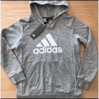 アディダス(adidas)の新品☆アディダス adidas グレー 160㎝ パーカー(ジャケット/上着)