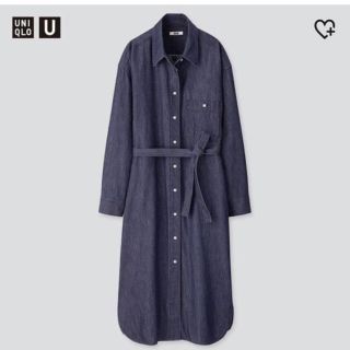 ユニクロ(UNIQLO)の未使用品♡デニムシャツワンピース(ロングワンピース/マキシワンピース)