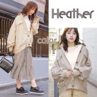 ヘザー(heather)の【美品】Heather 今季流行ＣＰＯジャケット モカベージュ(ブルゾン)