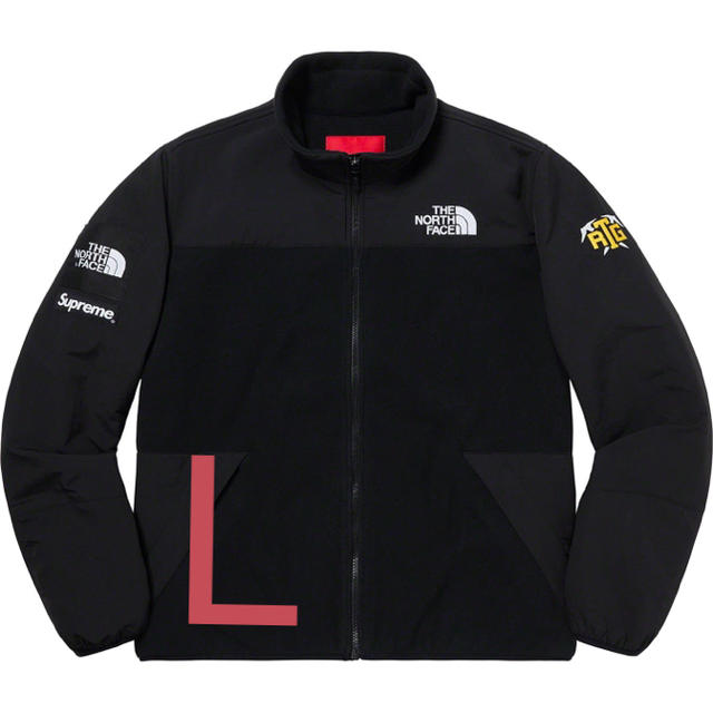 黒L TNF RTG Fleece jacket supreme