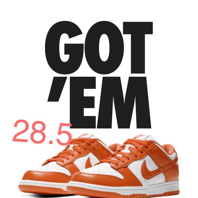 NIKE DUNK LOW Orange Blaze syracuse 28㎝