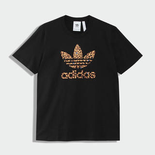 アディダス(adidas)の【新品】アディダスオリジナルス　Tシャツ　サイズO（XL）ブラック　レオパード(Tシャツ/カットソー(半袖/袖なし))