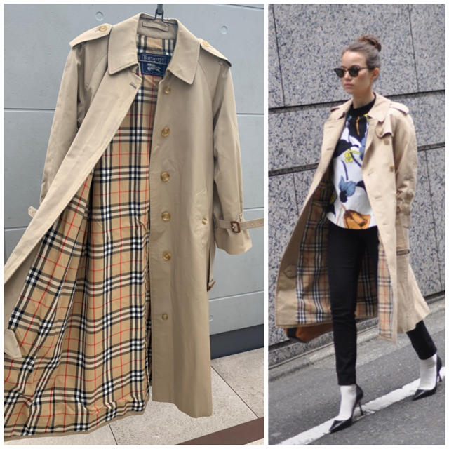 美品☆英国製 BURBERRY トレンチコート ステンカラーコート 美品☆英国製 BURBERRY トレンチコート ステンカラーコート