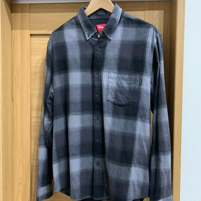 Supreme Shadow Plaid Flannel Shirt M