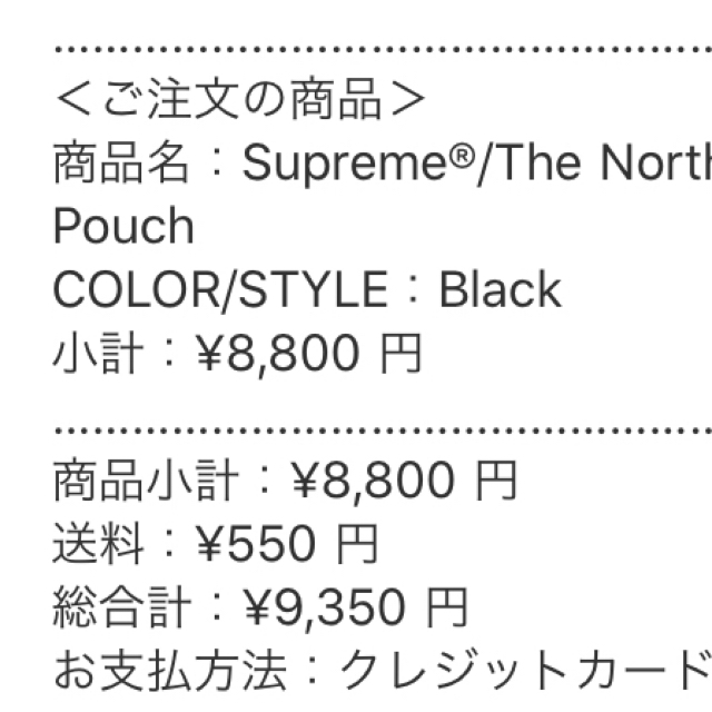 Supreme(シュプリーム)のsupreme the north face pouch シュプリーム メンズのバッグ(ショルダーバッグ)の商品写真