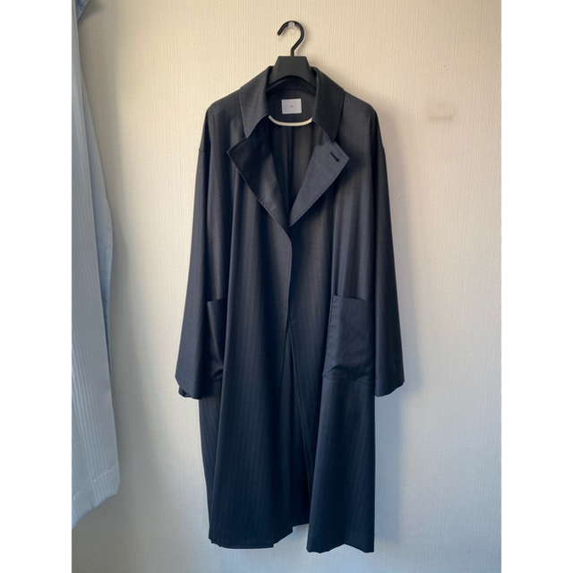 SUNSEA(サンシー)のATHA for amanojak. silk/wool maxi coat メンズのジャケット/アウター(ステンカラーコート)の商品写真