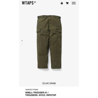 ダブルタップス(W)taps)のWMILL-TROUSER 01 /TROUSERS. NYCO.RIPSTOP(ワークパンツ/カーゴパンツ)