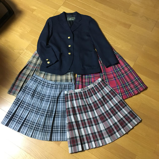 セット/コーデEASTBOY????スカート4枚セットなんちゃって制服 高校生 塾着