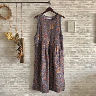 80's vintage Cambridge Spirit ワンピース(ロングワンピース/マキシワンピース)