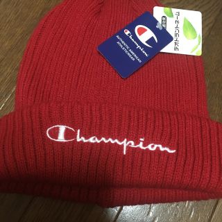 チャンピオン(Champion)のチャンピオン　ニット帽レッド(帽子)