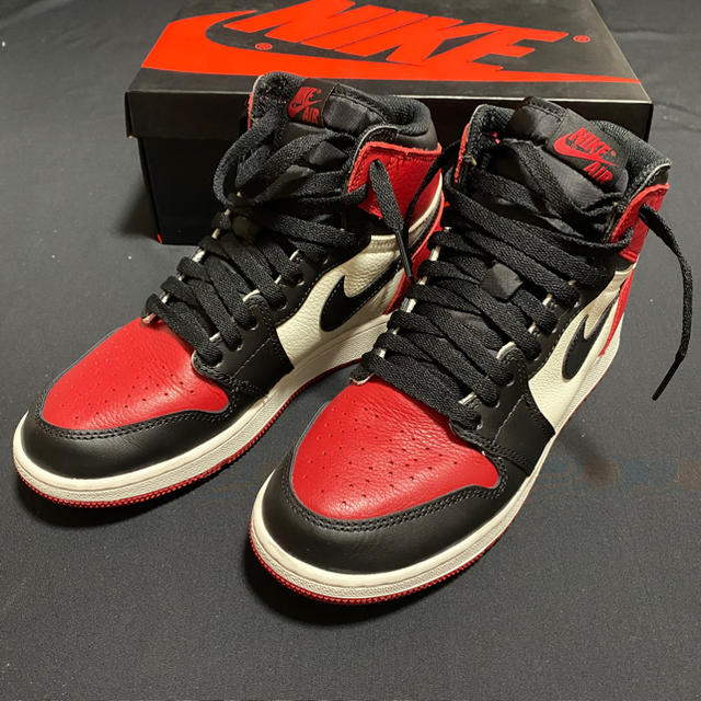 NIKE(ナイキ)のAIR JORDAN1 BRED TOE 24.5cm メンズの靴/シューズ(スニーカー)の商品写真