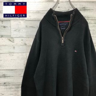 トミーヒルフィガー(TOMMY HILFIGER)の「もんじゃさん専用】TOMMY HILFIGER ☆ハーフジップ コットンニット(ニット/セーター)