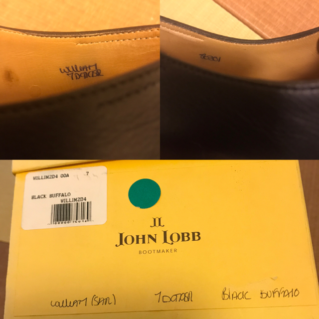 JOHN LOBB(ジョンロブ)の美品 JOHN LOBB  WILLIM 7Dブラックバッファロー メンズの靴/シューズ(ドレス/ビジネス)の商品写真