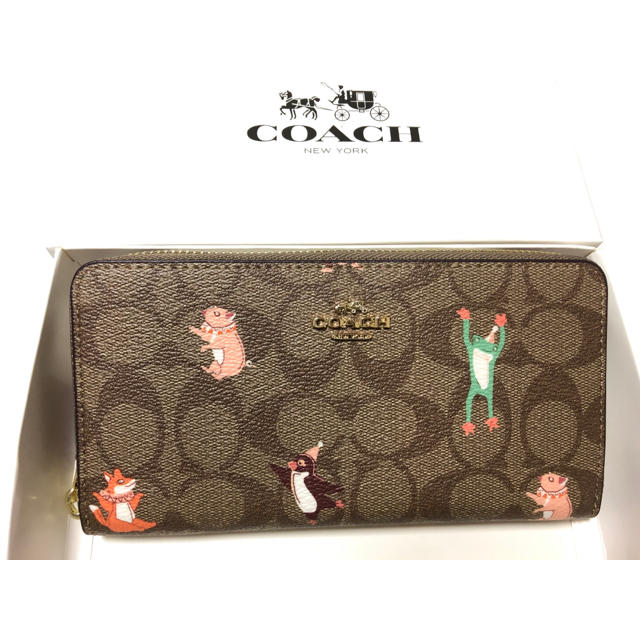 COACH - しー様専用★コーチ シグネチャー パーティ アニマルプリント長財布F87885の通販 by コロコロ's shop｜コーチならラクマ