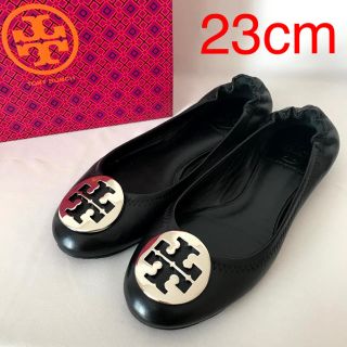 トリーバーチ(Tory Burch)の【美品】トリーバーチ フラットシューズ パンプス 黒 Tory Burch(バレエシューズ)