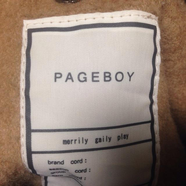 PAGEBOY(ページボーイ)のページボーイ キャメル切り替えスタジャン レディースのジャケット/アウター(スタジャン)の商品写真