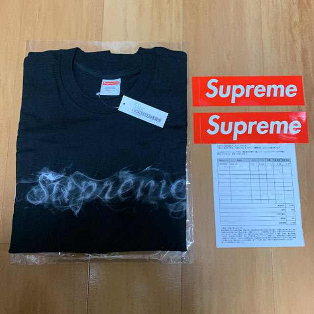 トップスsupreme smoke tee 黒 XL 19aw