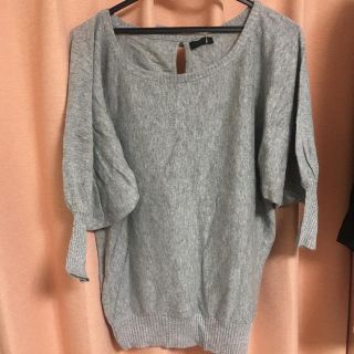 Vanilla＊ニット＊グレー＊リボン＊新品(ニット/セーター)