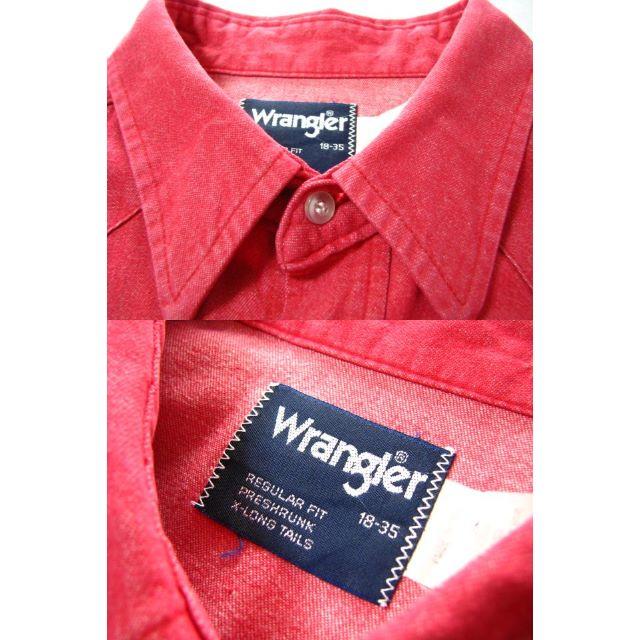 Wrangler(ラングラー)の＠美品 ラングラー Wrangler 長袖ダンガリーウエスタンシャツw370 メンズのトップス(シャツ)の商品写真