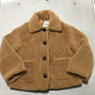 ザラ(ZARA)のZARA ボア コート　キャメル  くるみぼたん(その他)