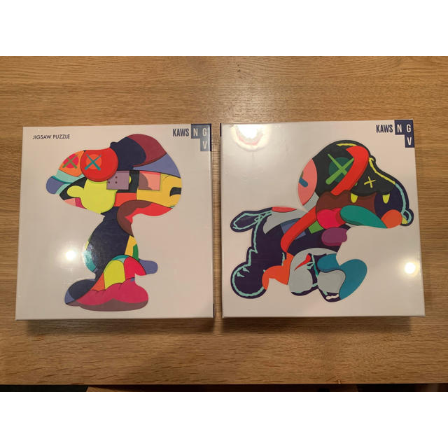 送料込み　即発送　2種セット kaws カウズ　パズル　puzzle スヌーピー エンタメ/ホビーのおもちゃ/ぬいぐるみ(キャラクターグッズ)の商品写真