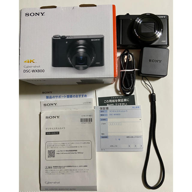 SONY(ソニー)のSONY Cyber-shot DSC-WX800 スマホ/家電/カメラのカメラ(コンパクトデジタルカメラ)の商品写真