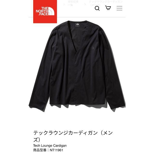 THE NORTH FACE(ザノースフェイス)のノースフェイス テックラウンジカーディガン ブラック M NT11961 メンズのトップス(カーディガン)の商品写真