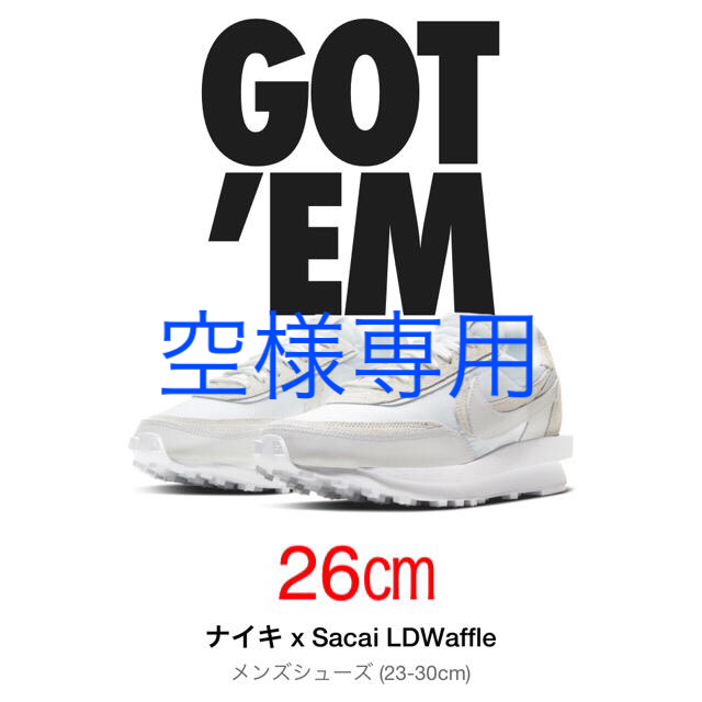 30cm　Nike x sacai LDWaffle サカイ ワッフル