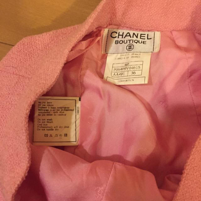 CHANEL(シャネル)の【CHANEL】正規品 スカート ピンク レディースのスカート(ひざ丈スカート)の商品写真