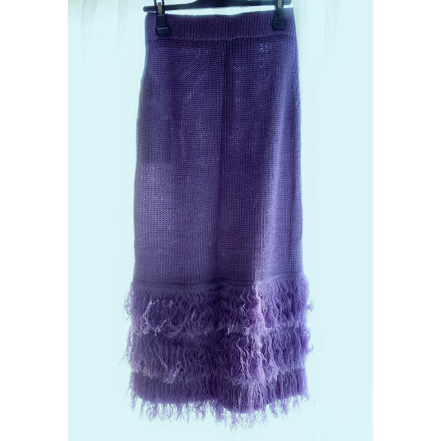 ameri FRINGE TIERED SKIRT パープル 完売品 www.krzysztofbialy.com