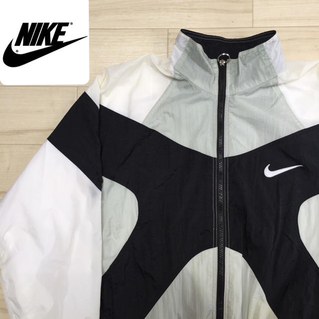 プーマ【used】90s NIKE  Design nylon jacket