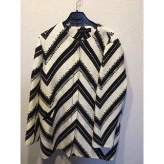 ザラ(ZARA)のZARA ノーカラーコート(ノーカラージャケット)