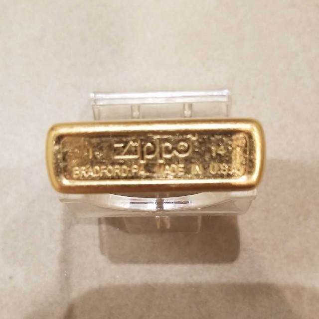 ZIPPO(ジッポー)の新品　ジッポー ケースのみ ゴールド  メンズのファッション小物(タバコグッズ)の商品写真