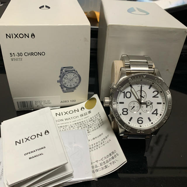 NIXON　ニクソン　51-30　クロノグラフ　シルバー  腕時計