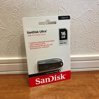 サンディスク(SanDisk)の★新品★ SanDisk USBメモリ 16GB USB3.0(PC周辺機器)