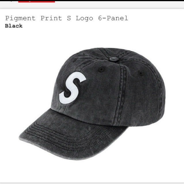 supreme week3 sロゴキャップ 黒 slogo