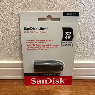 サンディスク(SanDisk)の★新品★ SanDisk USBメモリ 32GB USB3.0(PC周辺機器)