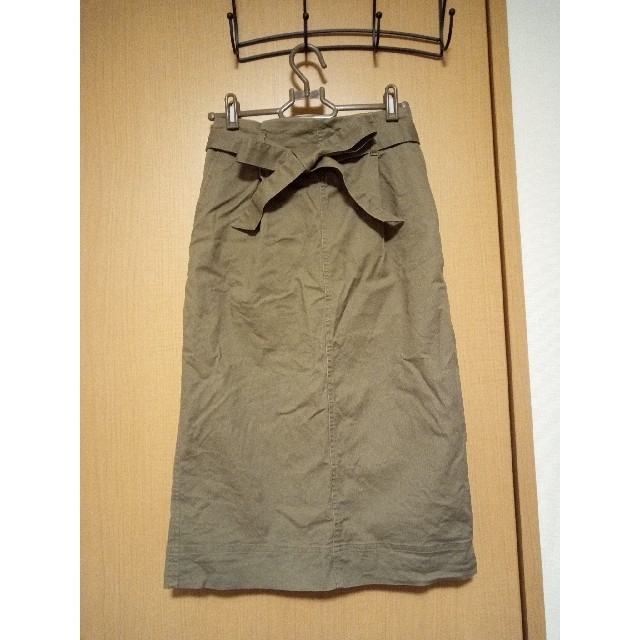 UNIQLO(ユニクロ)のハイウエストベルテッドナロースカート レディースのスカート(その他)の商品写真