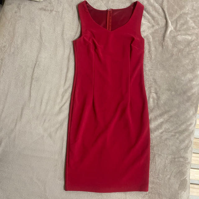 tyanken様専用！ボディコンワンピース赤　MLセット レディースのフォーマル/ドレス(ミニドレス)の商品写真