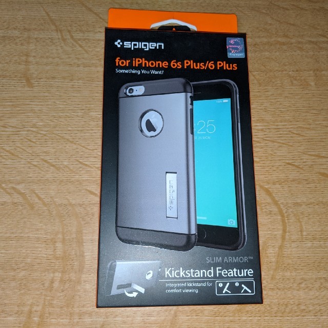 Spigen(シュピゲン)のSpigen スマホケース iPhone6s Plus ガンメタル スマホ/家電/カメラのスマホアクセサリー(iPhoneケース)の商品写真