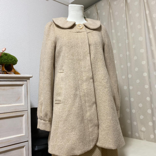 franche lippee(フランシュリッペ)のfranchelippii♥︎フランシュリッペ♡可愛いコート♡ミルクティー レディースのジャケット/アウター(ロングコート)の商品写真