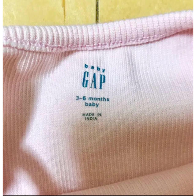 babyGAP(ベビーギャップ)の3〜6ヶ月 baby gap ピンク ロンパース キッズ/ベビー/マタニティのベビー服(~85cm)(その他)の商品写真