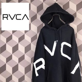 ルーカ(RVCA)の【RVCA】ルーカ ビックロゴ パーカー フーディ ブラック スウェット(パーカー)