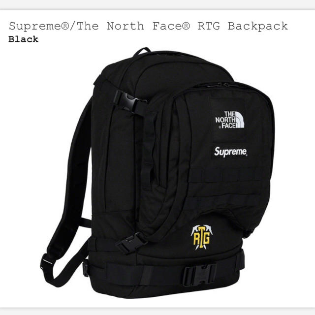 レシートコピー付き 19ss supreme backpack バックパック 黒