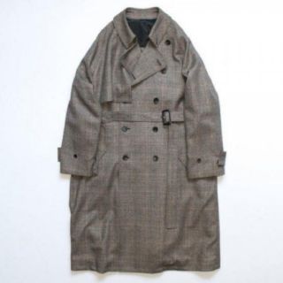 サンシー(SUNSEA)のstein 19aw oversized overlap coat

(トレンチコート)